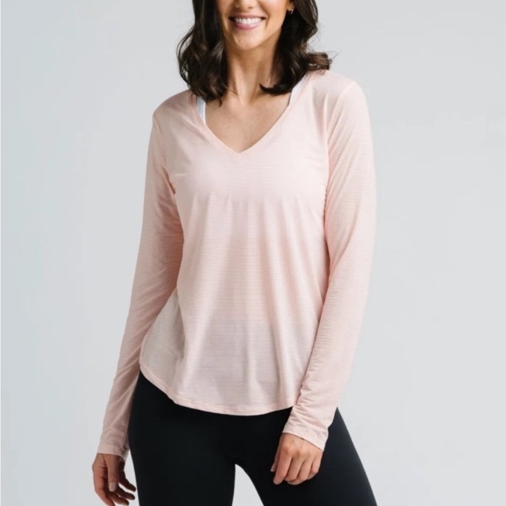 Women's Pink Long Sleeve Top